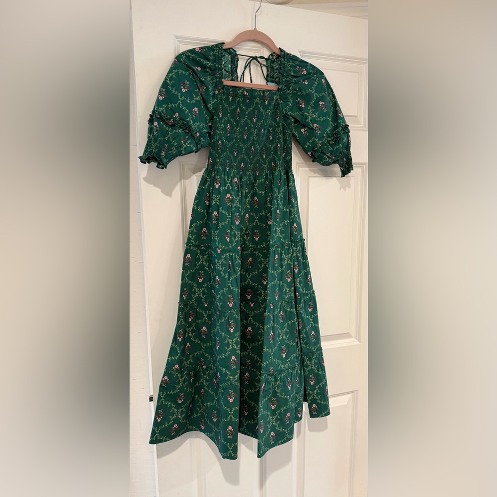 Floral Green Hill House Nap Dress